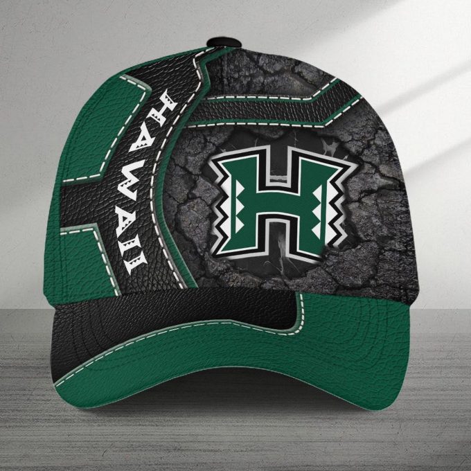Hawaii Rainbow Warriors Classic Cap, Leather Cap