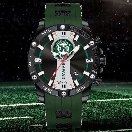 Hawaii Rainbow Warriors Fashion Stainless Steel Watch