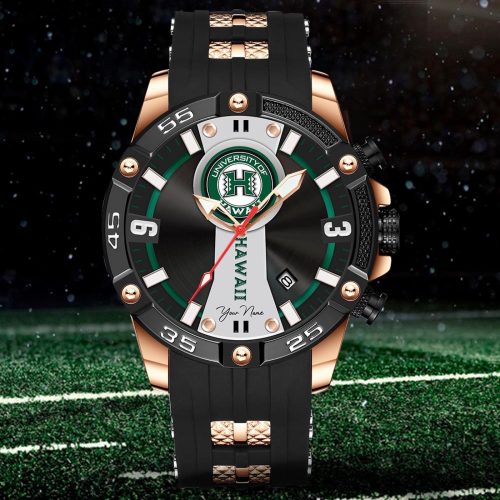 Hawaii Rainbow Warriors Fashion Stainless Steel Watch