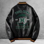 Hawaii Rainbow Warriors Leather Jacket