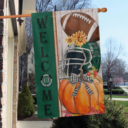 Hawaii Rainbow Warriors Welcome Fall Football Garden Flag – Double Sided Printed