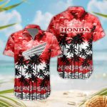 Honda 3D Button Hawaii Shirt Gift for Men Dad Father