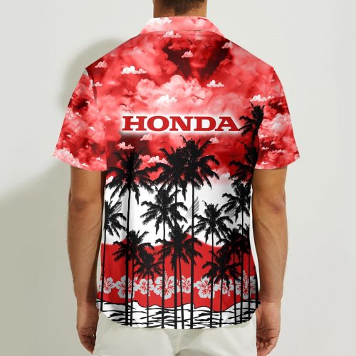 Honda 3D Button Hawaii Shirt Gift for Men Dad Father