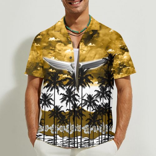 Honda goldwing 3D Button Hawaii Shirt Gift for Men Dad Father