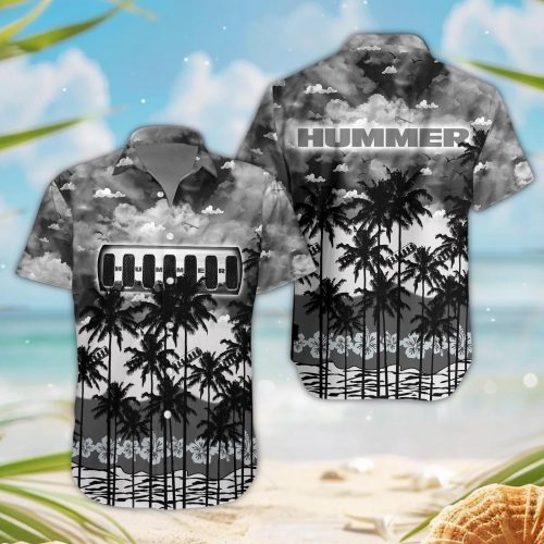 Hummer 3D Button Hawaii Shirt Gift for Men Dad Father