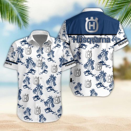 Husqvarna 3D Button 3D Button Hawaiian Shirt Gift for Men Dad Father Gift for Men Dad Father