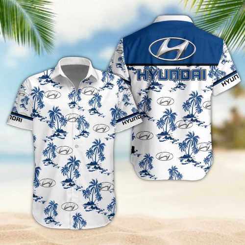 Hyundai 3D Button 3D Button Hawaiian Shirt Gift for Men Dad Father Gift for Men Dad Father