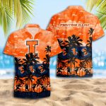 Illinois Fighting Illini 3D Button 3D Button Hawaiian Shirt Gift for Men Dad Father Gift for Men Dad Father Trending Summer