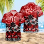 Indiana Hoosiers 3D Button 3D Button Hawaiian Shirt Gift for Men Dad Father Gift for Men Dad Father Trending Summer