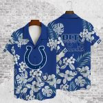 Indianapolis Colts 2023 AOP 3D Button 3D Button Hawaiian Shirt Gift for Men Dad Father Gift for Men Dad Father V28