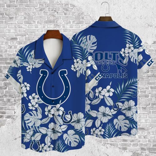 Indianapolis Colts 2023 AOP 3D Button 3D Button Hawaiian Shirt Gift for Men Dad Father Gift for Men Dad Father V28