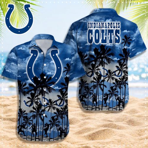 Indianapolis Colts 3D Button 3D Button Hawaiian Shirt Gift for Men Dad Father Gift for Men Dad Father