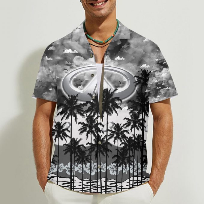 Infiniti 3D Button Hawaii Shirt Gift for Men Dad Father