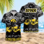 Iowa Hawkeyes 3D Button 3D Button Hawaiian Shirt Gift for Men Dad Father Gift for Men Dad Father Trending Summer