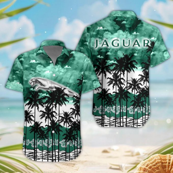 Jaguar 3D Button Hawaii Shirt Gift for Men Dad Father