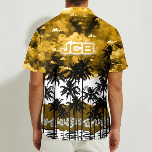 JCB 3D Button Hawaii Shirt Gift for Men Dad Father