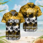 JCB 3D Button Hawaii Shirt Gift for Men Dad Father