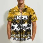JCB 3D Button Hawaii Shirt Gift for Men Dad Father