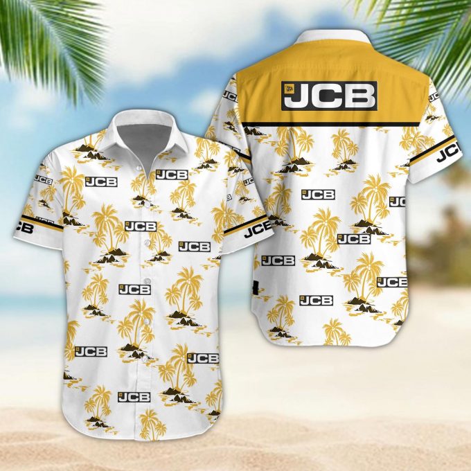 JCB 3D Button 3D Button Hawaiian Shirt Gift for Men Dad Father Gift for Men Dad Father