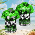 Kawasaki 3D Button Hawaii Shirt Gift for Men Dad Father
