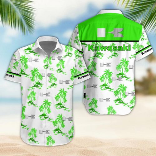 Kawasaki 3D Button 3D Button Hawaiian Shirt Gift for Men Dad Father Gift for Men Dad Father