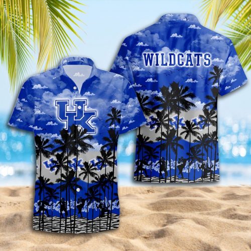 Kentucky Wildcats 3D Button 3D Button Hawaiian Shirt Gift for Men Dad Father Gift for Men Dad Father Trending Summer