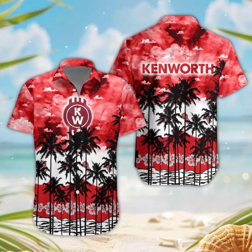 Kenworth 3D Button Hawaii Shirt Gift for Men Dad Father
