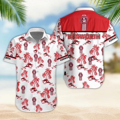 Kenworth 3D Button 3D Button Hawaiian Shirt Gift for Men Dad Father Gift for Men Dad Father