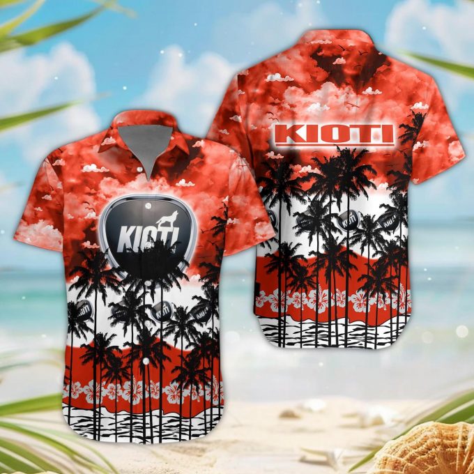 Kioti 3D Button Hawaii Shirt Gift for Men Dad Father