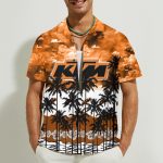 KTM 3D Button Hawaii Shirt Gift for Men Dad Father