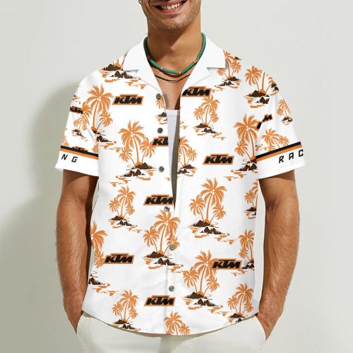 KTM 3D Button 3D Button Hawaiian Shirt Gift for Men Dad Father Gift for Men Dad Father