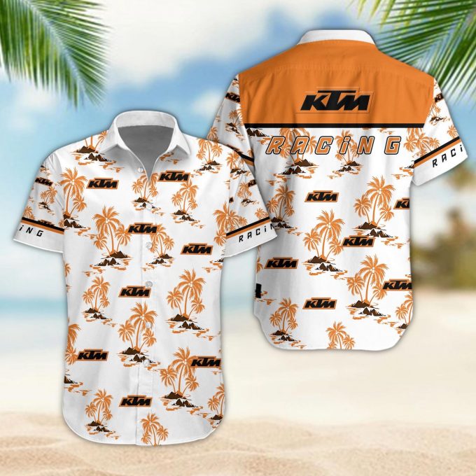 KTM 3D Button 3D Button Hawaiian Shirt Gift for Men Dad Father Gift for Men Dad Father