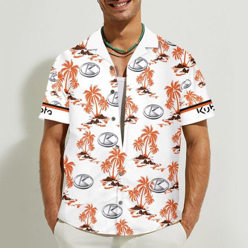 Kubota 3D Button 3D Button Hawaiian Shirt Gift for Men Dad Father Gift for Men Dad Father