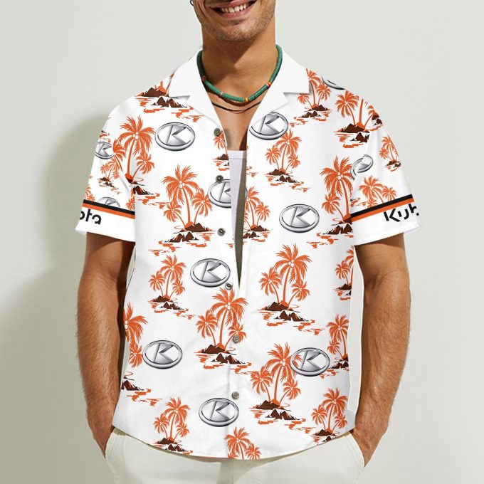 Kubota 3D Button 3D Button Hawaiian Shirt Gift for Men Dad Father Gift for Men Dad Father