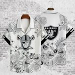 Las Vegas Raiders 2023 AOP 3D Button 3D Button Hawaiian Shirt Gift for Men Dad Father Gift for Men Dad Father V35