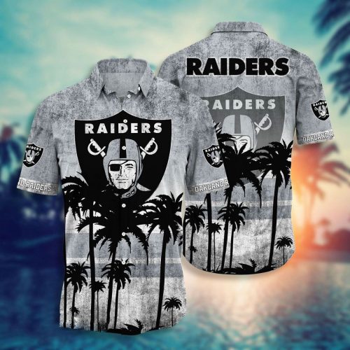 Las Vegas Raiders 3D Button Hawaii Shirt Gift for Men Dad Father Short Style Hot Trending Summer