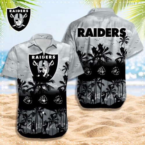 Las Vegas Raiders 3D Button 3D Button Hawaiian Shirt Gift for Men Dad Father Gift for Men Dad Father