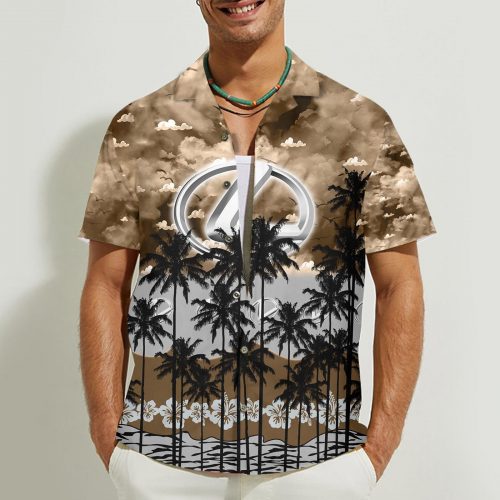 Lexus 3D Button Hawaii Shirt Gift for Men Dad Father