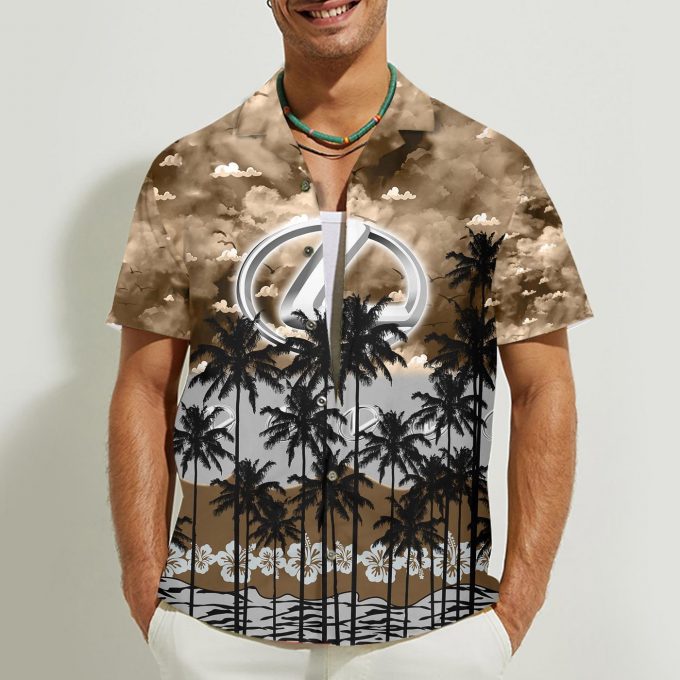 Lexus 3D Button Hawaii Shirt Gift for Men Dad Father