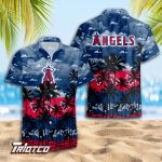 Los Angeles Angels 3D Button 3D Button Hawaiian Shirt Gift for Men Dad Father Gift for Men Dad Father Trending Summer.