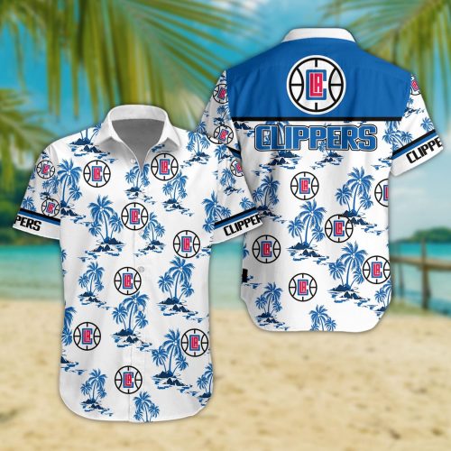 Los Angeles Clippers 3D Button Hawaii Shirt Gift for Men Dad Father