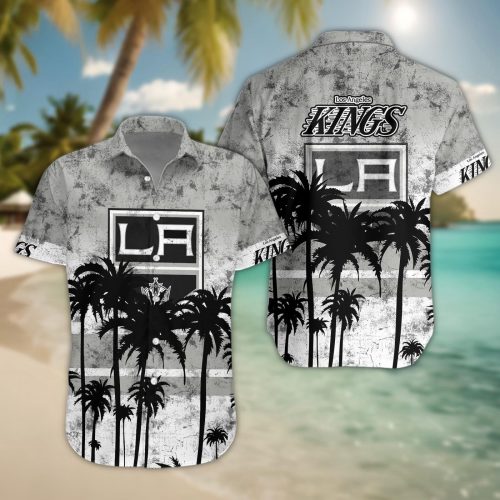 Los Angeles Kings 3D Button Hawaii Shirt Gift for Men Dad Father