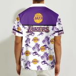 Los Angeles Lakers 3D Button Hawaii Shirt Gift for Men Dad Father