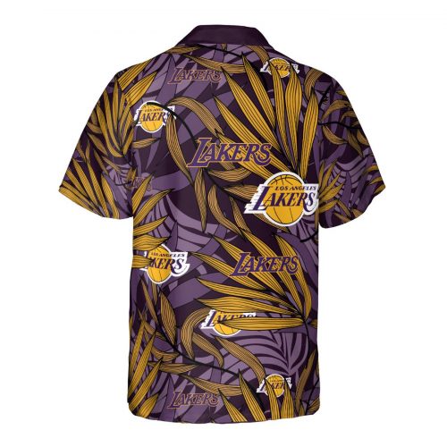 Los Angeles Lakers 3D Button 3D Button Hawaiian Shirt Gift for Men Dad Father Gift for Men Dad Father V27