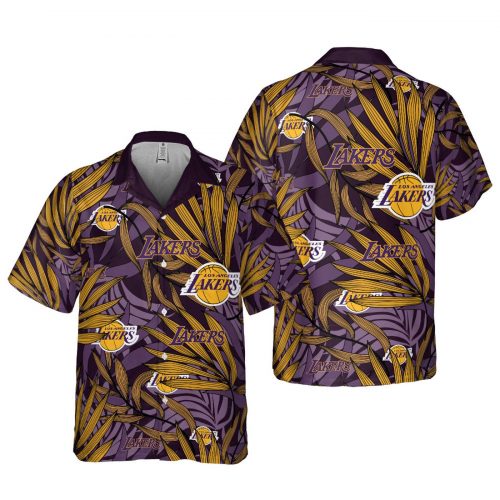 Los Angeles Lakers 3D Button 3D Button Hawaiian Shirt Gift for Men Dad Father Gift for Men Dad Father V27