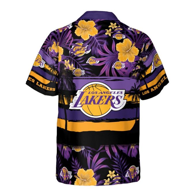 Los Angeles Lakers 3D Button 3D Button Hawaiian Shirt Gift for Men Dad Father Gift for Men Dad Father V45