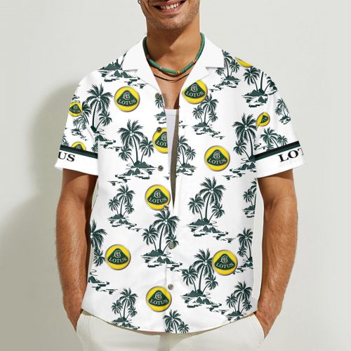 Lotus 3D Button 3D Button Hawaiian Shirt Gift for Men Dad Father Gift for Men Dad Father