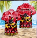 Louisville Cardinals 3D Button 3D Button Hawaiian Shirt Gift for Men Dad Father Gift for Men Dad Father Trending Summer