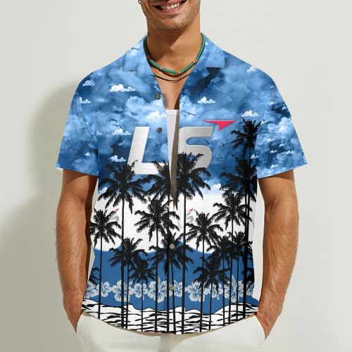 LS Tractor 3D Button Hawaii Shirt Gift for Men Dad Father