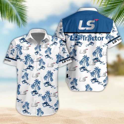 LS Tractor 3D Button 3D Button Hawaiian Shirt Gift for Men Dad Father Gift for Men Dad Father